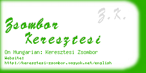 zsombor keresztesi business card